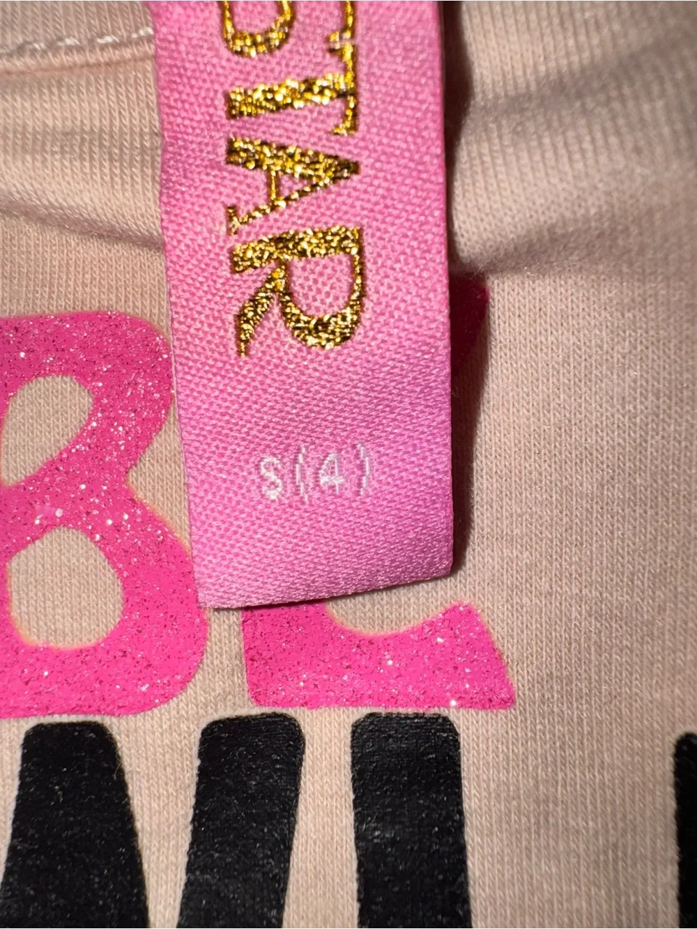 Girls Pink 'Be Flawless No Drama' Teddy Skort Set